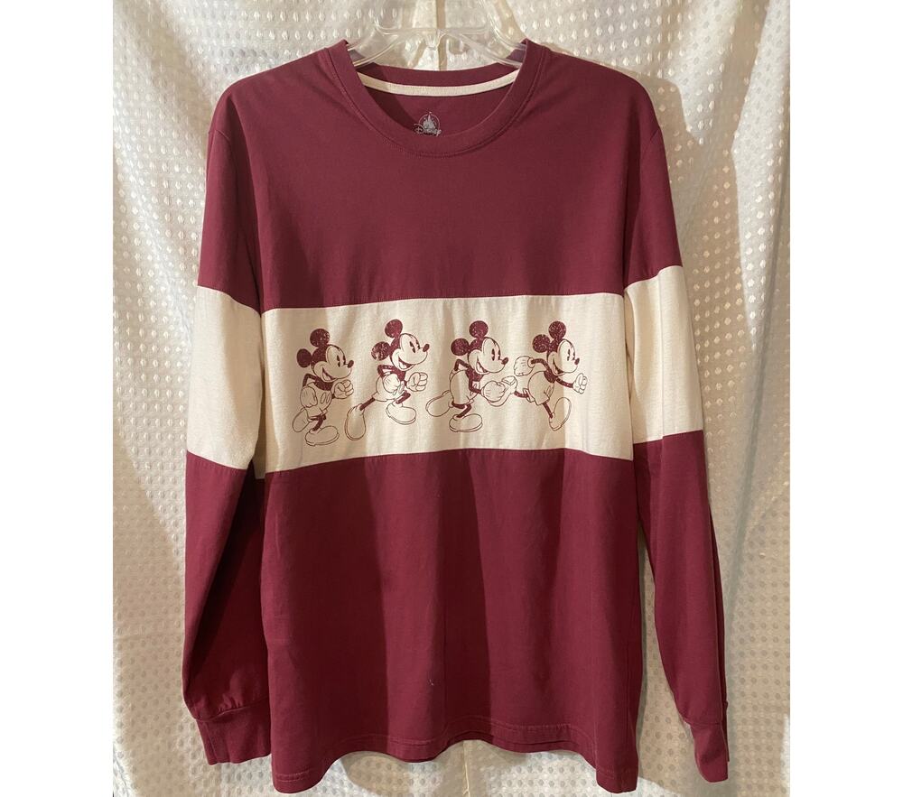 Disney Parks Mickey Mouse Colorblock Long Sleeve Size L